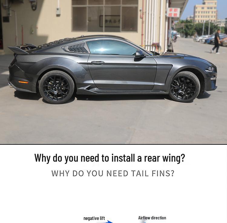 15-23 Ford Mustang Flowing Water Trunk Spoiler Modification.