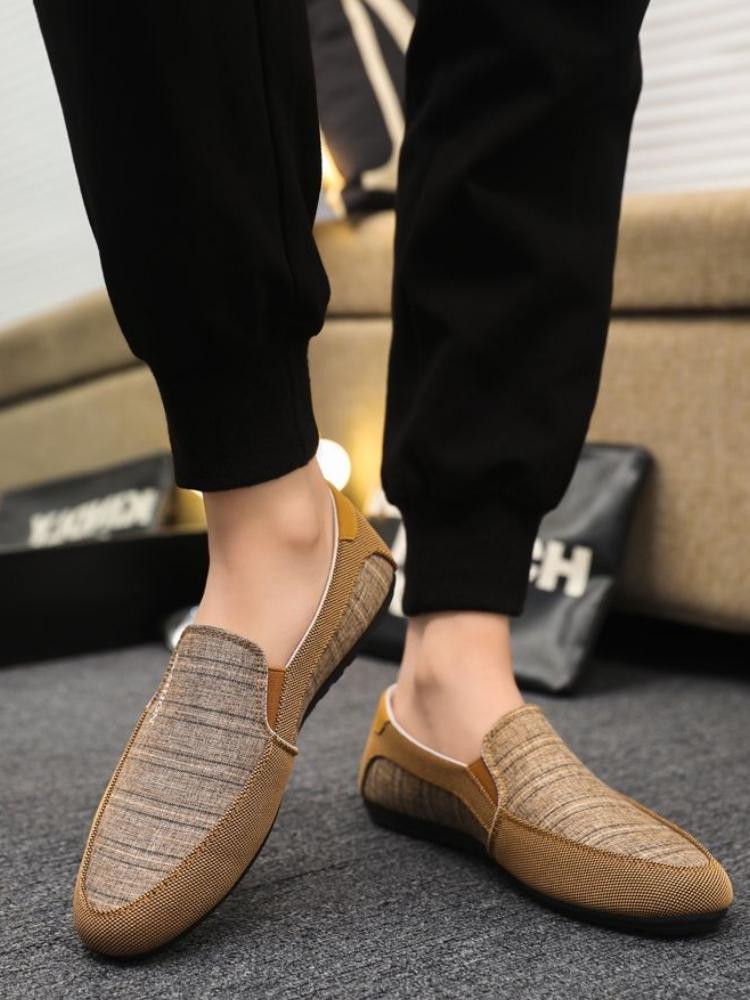 Fashion Non Slip Sneakers Soft Canvas Wear to Work Fashion 2025 Casual Shoes for Men Designer Luxury On Sale Breathable Elegant Man Shoe