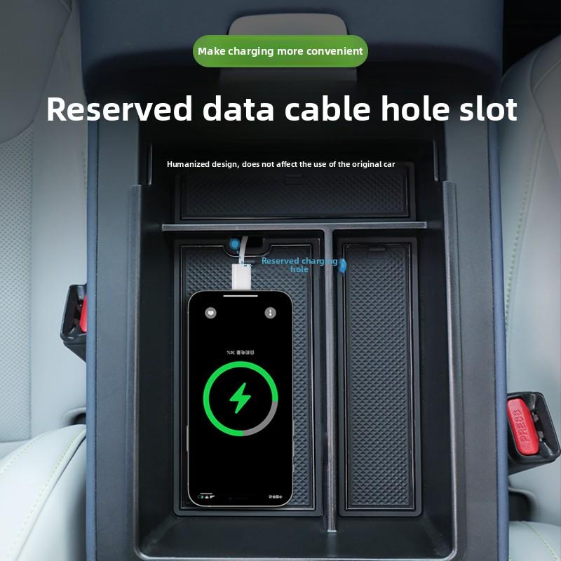 Pro Xpeng G6 2025 2025 2025 Auto Středová Konzole Drobnosti Ukládací Podnos Loketní Opěrka Úložný Box Černý Vrstvený Organizér Box Příslušenství