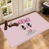 Cute Pink Esther Bunny Entrance Door Mat Washable Non-Slip Living Room Sofa Chairs Area Mat Kitchen Welcome Doormat