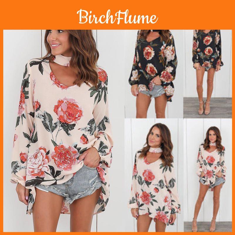 Premium Quality Chemisier T-shirt For Women With Elegant Floral Print Design