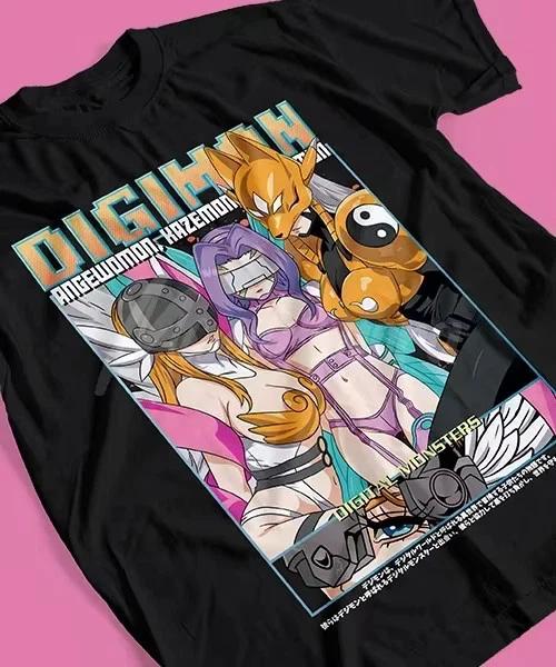 Digimon Evoluciones Tshirt Anime Unisex S