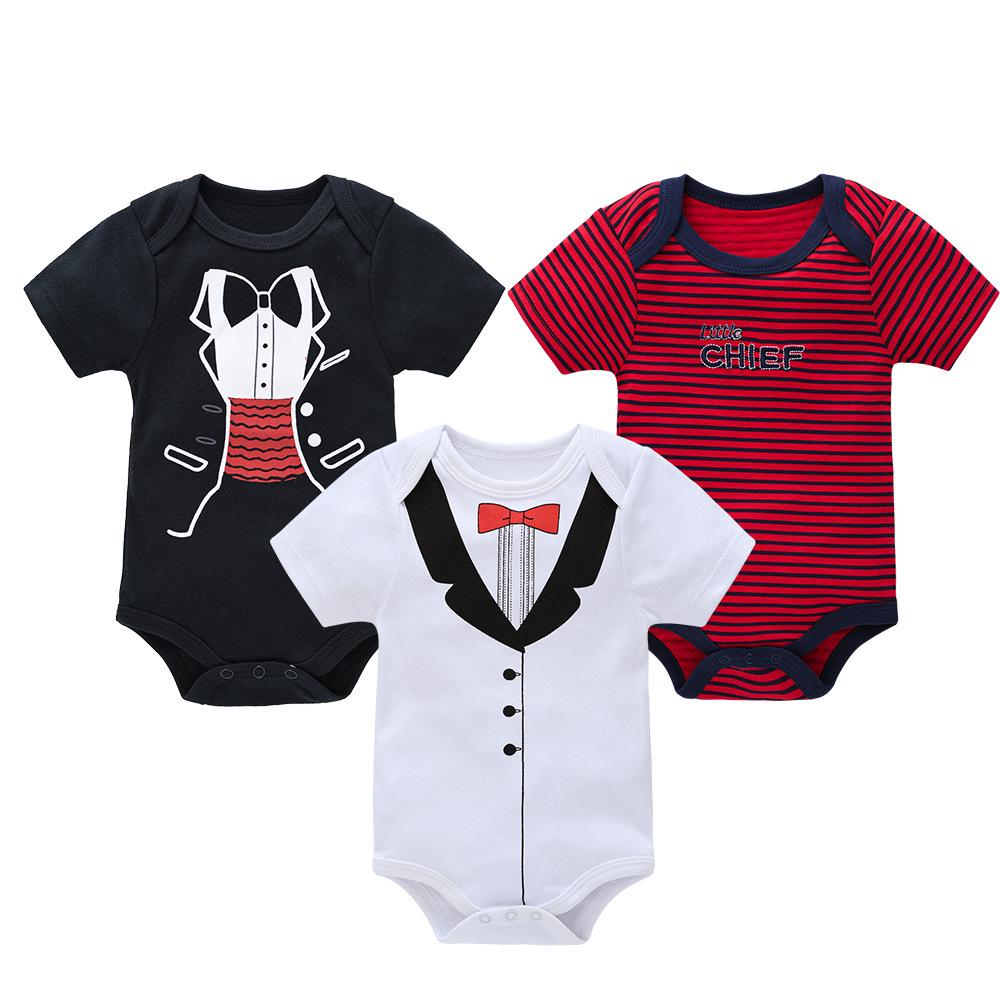 Унисекс Хлопковый Боди-Пижама для Малышей, Короткий Рукав, Класс А 6-9 Months
