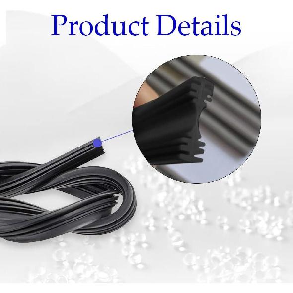 4PCS Wiper Blade Refill, 24 Inch DIY Adjustable Universal Replacement Wiper Blade Refill Replacement for Front and Rear Windshield Wiper Baldes