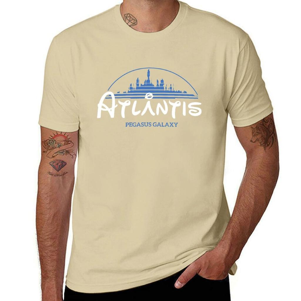 The Wonderfull City Of Atlantis - Stargate - Graphic Tee T-Shirt quick-drying boys whites plus sizes designer t shirt men