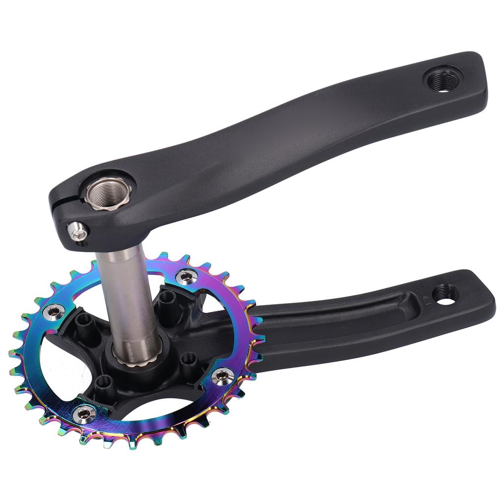 ZK‑22 Chainring Chainwheel Crank Aluminium Alloy Bike Crankset Arms 32T Chainring
