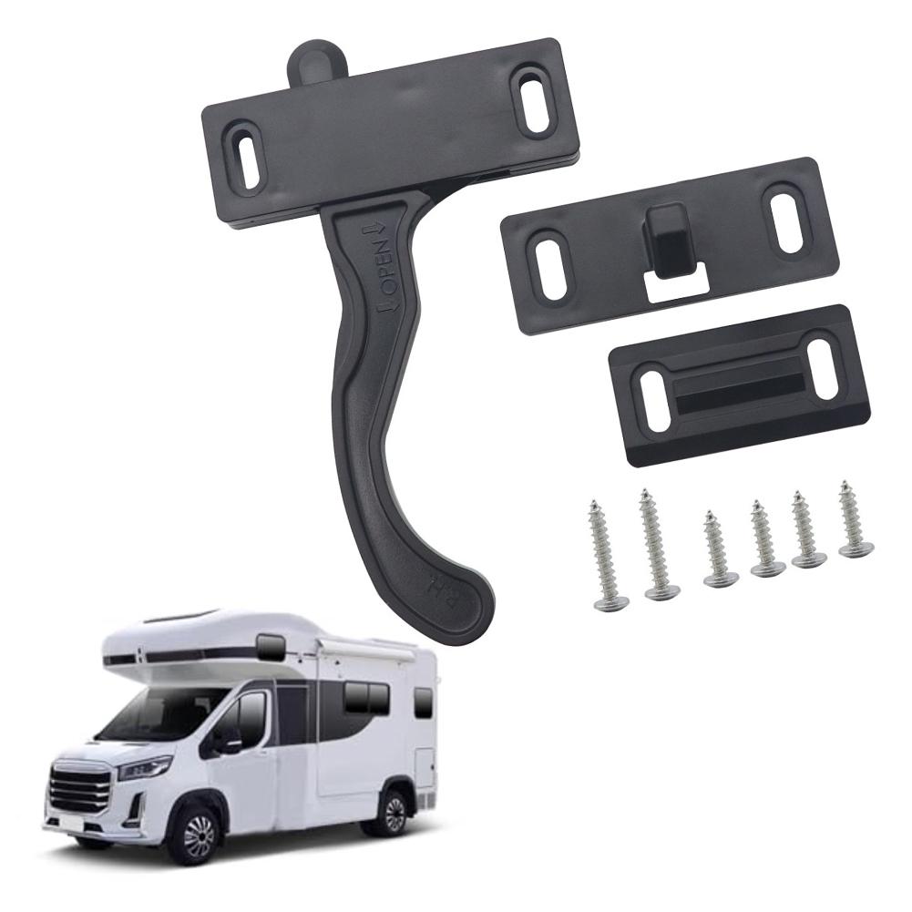 Campers Handle Door Replacement Camping Traveling Black Easy Installation Enhanced Security For Cargo Trailers China Mainland