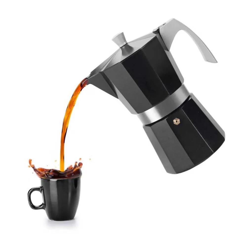 Ibili Evva Stove-Top Coffee Maker 6 Cups Silver