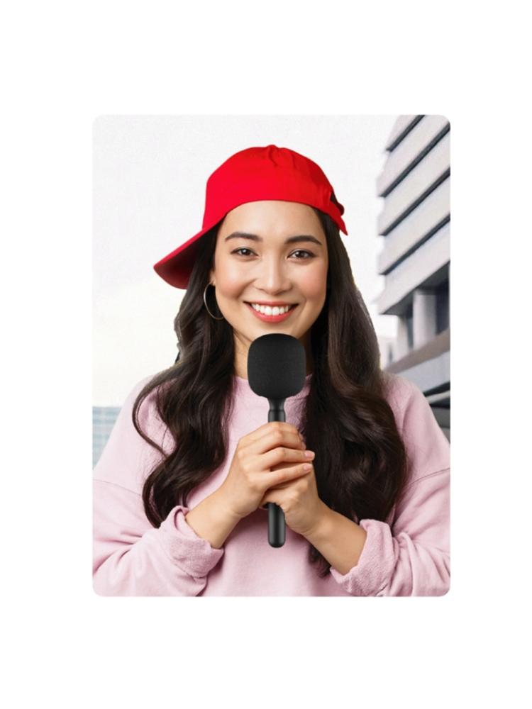 Wireless Microphone Handheld Grip Stick Interview Recording Bracket Stick For Mic/Rode Go/Relacar Microphone
