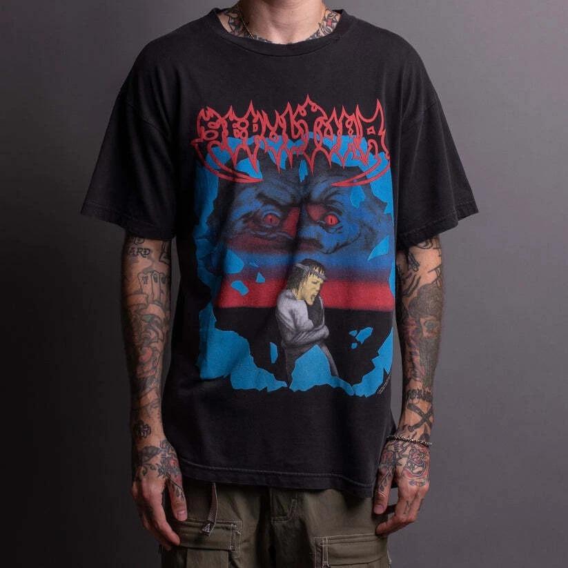 1997 Sepultura Schizophrenia T-skjorte Sjelden Design Svart T-skjorte Størrelse S-4XL Personlig Løs Bomull Kort-ermet
