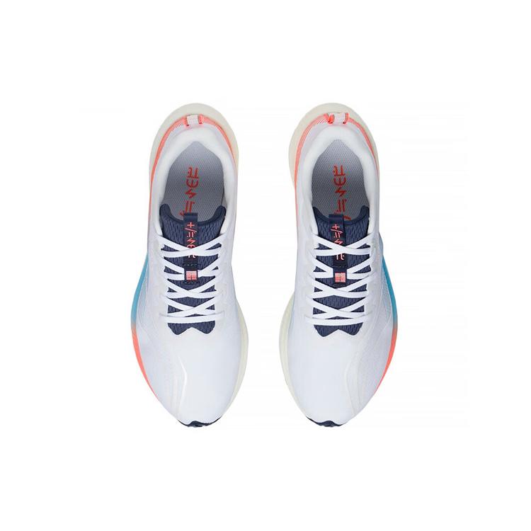 New LiNing Red Hare 5 Pro Cushioning Anti Slip And Wear Resistant Low Top Running Shoes Men's White Orange Blue ARMS025-2