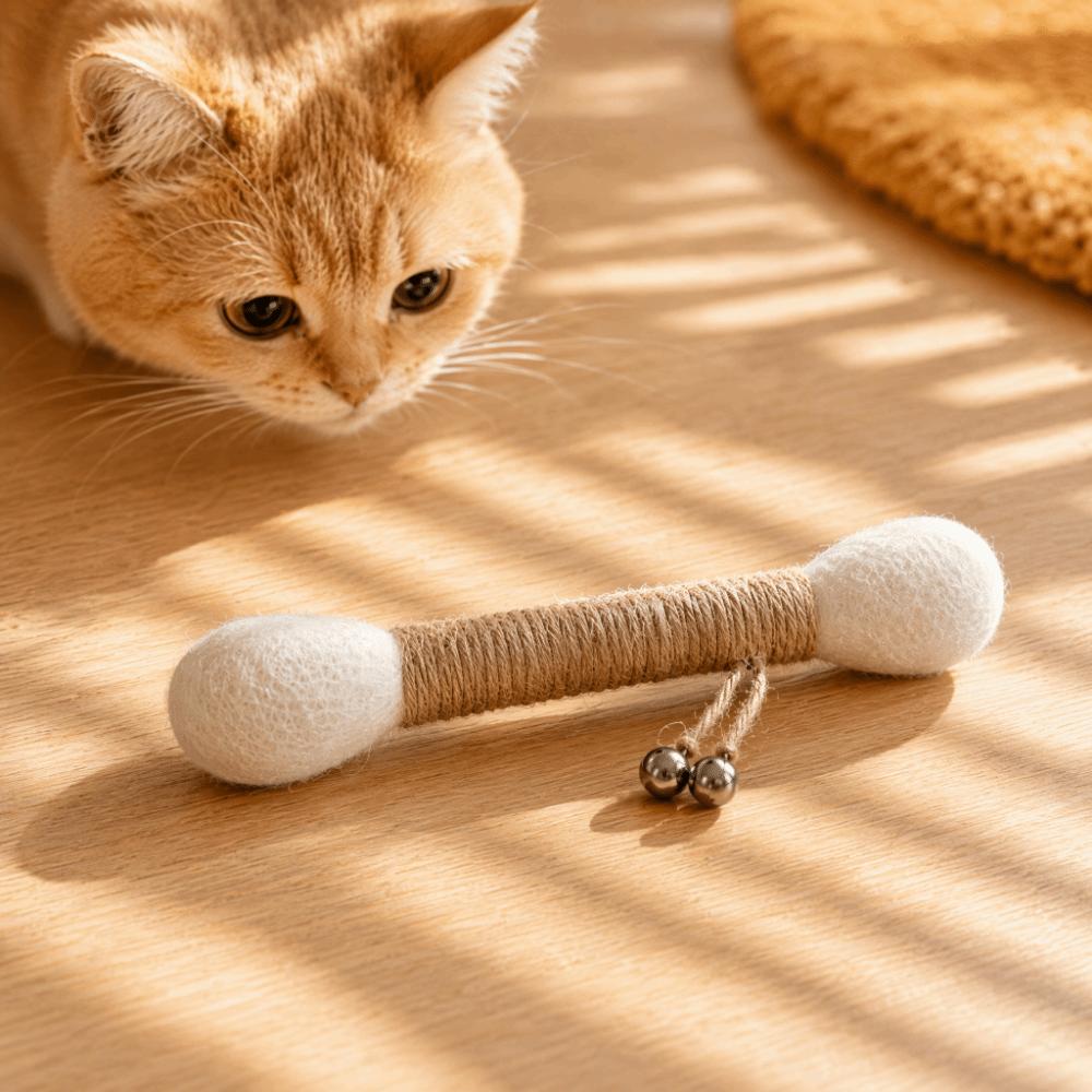 Cotton Swab Giant Cotton Swab Bite Resistant Cat Kicker Toy Cat Chew Stick Daily Play