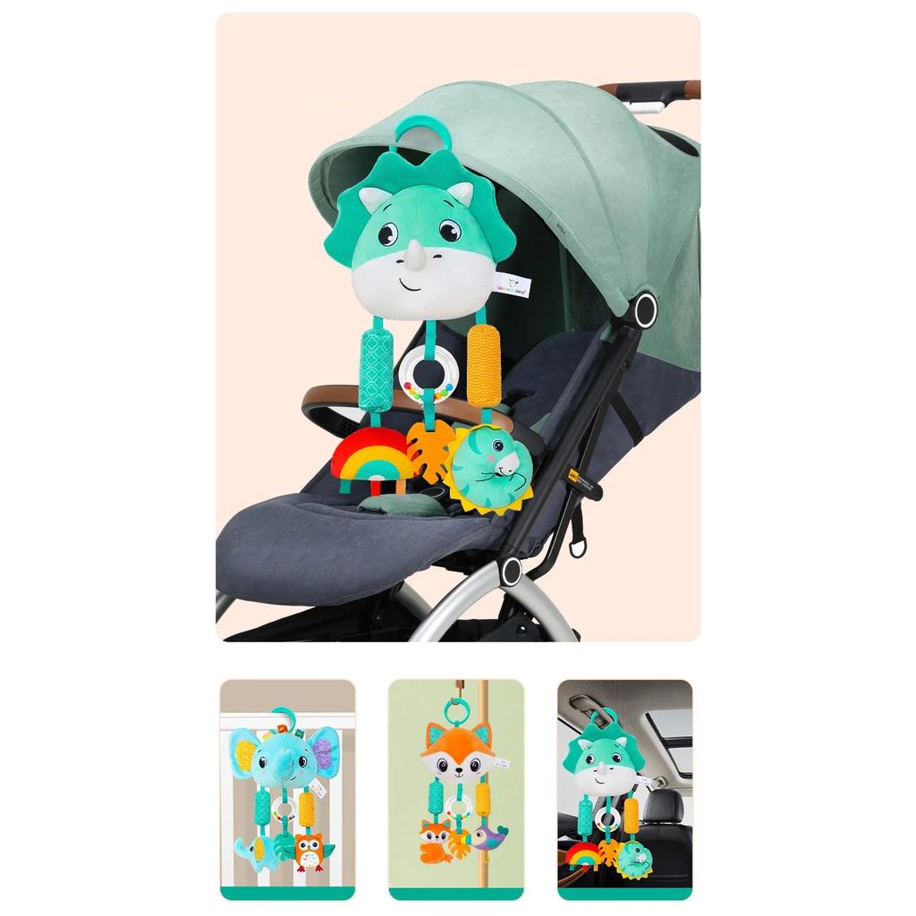 Baby Toys for 0 3 6 12 Months Rainbow Activity Plush Animal Stroller Hanging Toy for Baby Car Seat Crib Travel Sensory Baby Toy