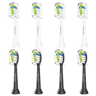 Geliştirilmiş Dealswin Yedek Fırça Başlıkları Philips Sonicare Elektrikli İçin Philips Plaque White Diamond ve Normal Leke Temizliği ile Uyumlu