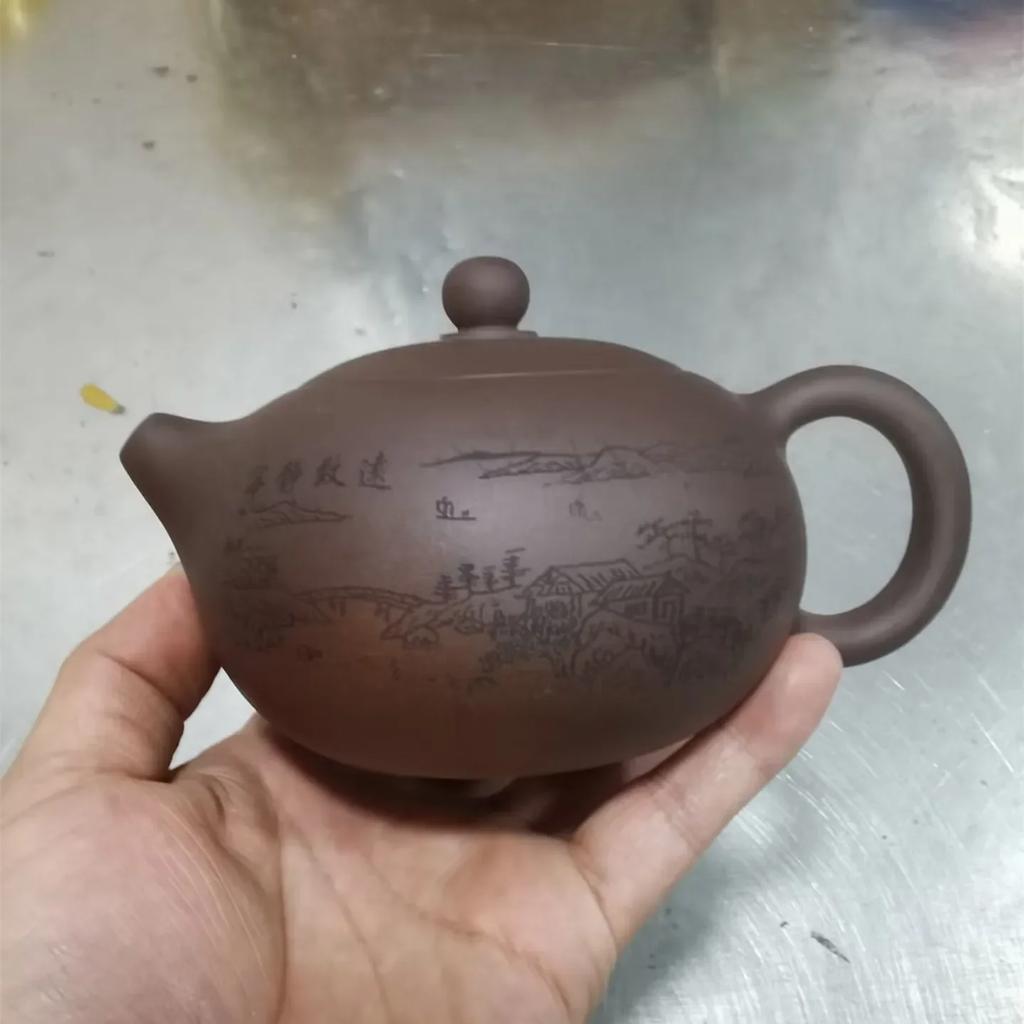Yixing Tea Pot Purple Clay Xishi Teapot Beauty Kettle Raw Ore Handmade Tea Set Authentic Tie Guanyin Puer 188 Ball Hole Filter