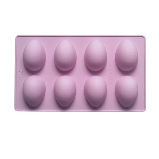 Easter Egg Silicone Mold for Baking 8 Cavity Non-Stick Chocolate Mold Freezer Oven