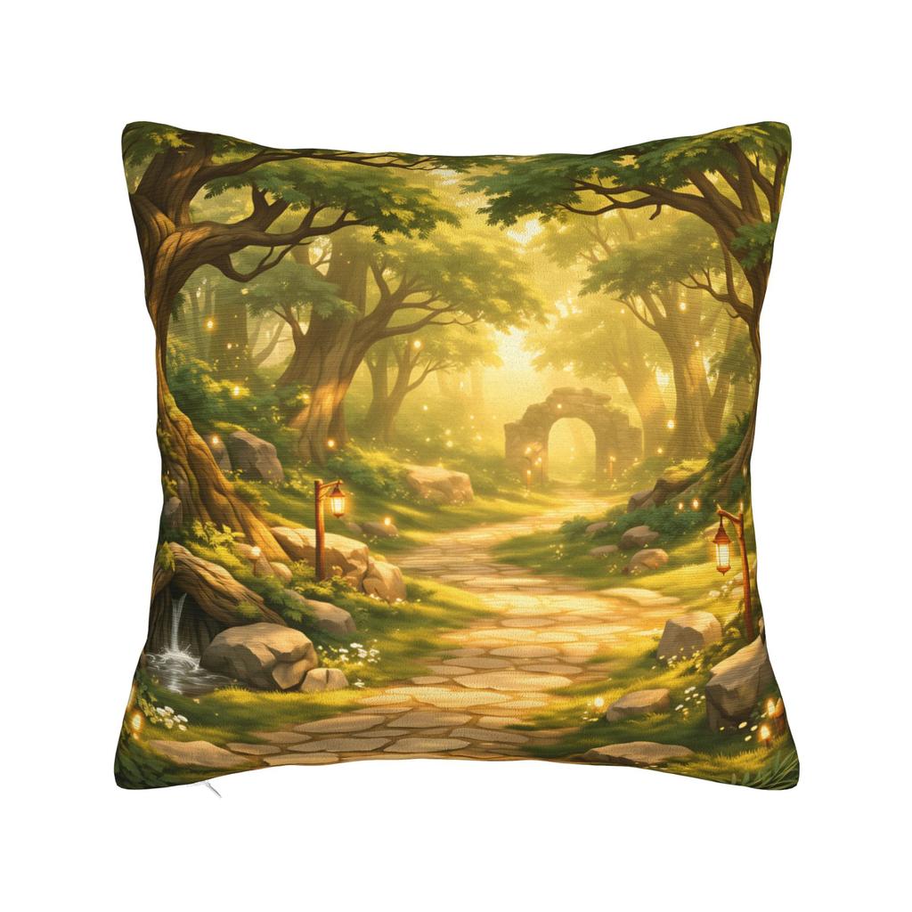 Forest Trail Pillowcases Cute Funny Pillow Case For Couch Sofa Bedroom Comfy Pillow Cover