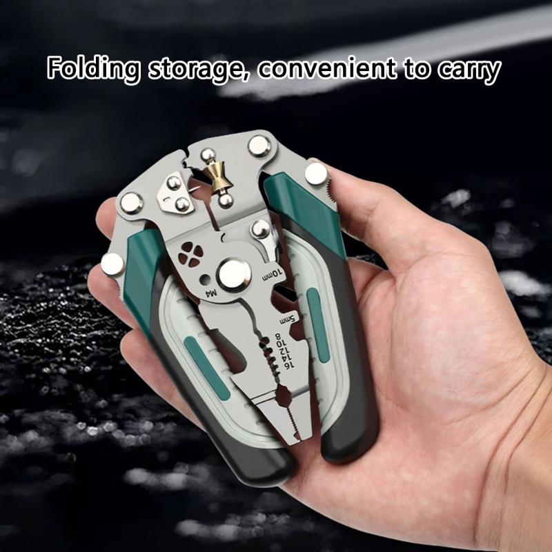 Profession Electrical Stripping Cutter Plier for Household Maintenance 0.2-6mm² Cable Wire Cutting Efficient Wiring Job