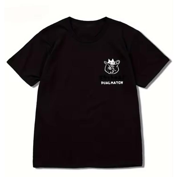 Womens Black Cat Print Tshirt Casual Short Sleeve Blend Crew Neck Tee Mens Clothing for Outdoor