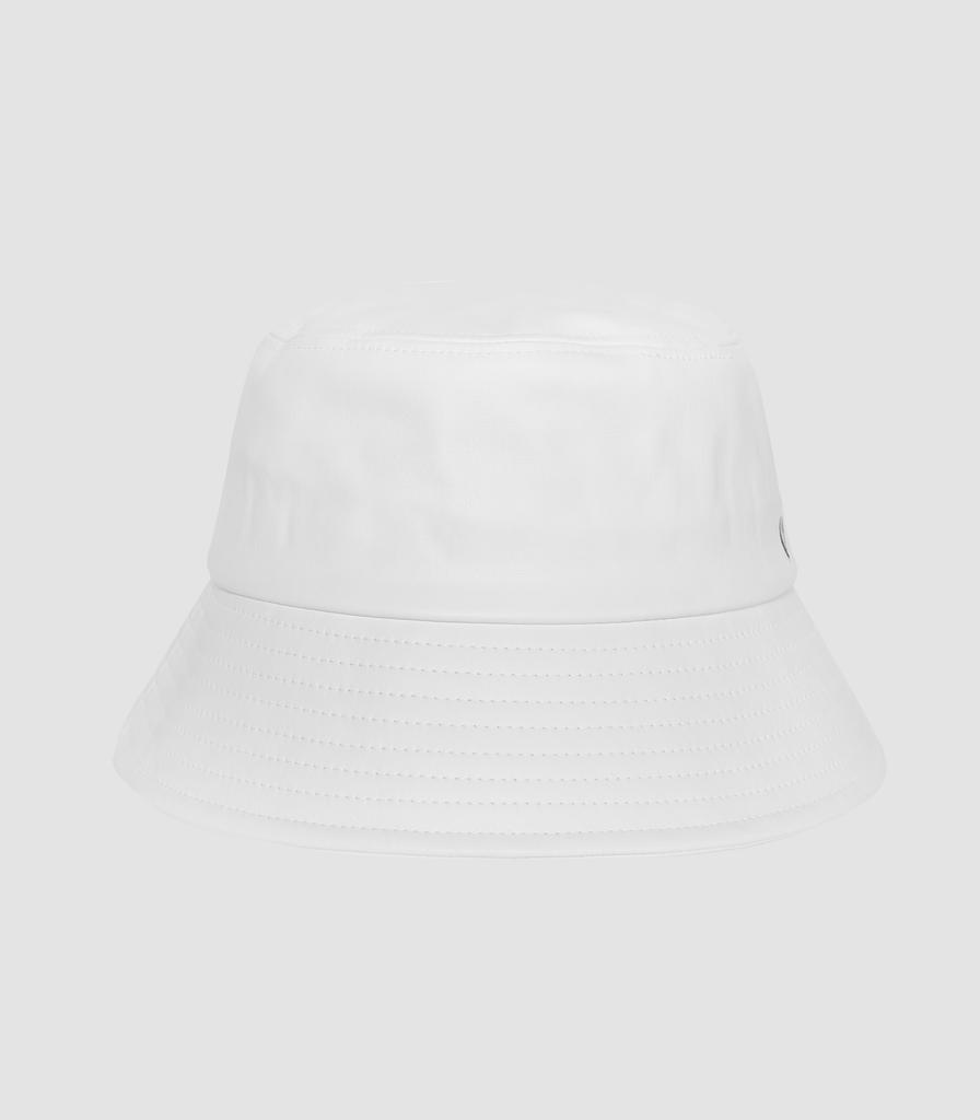 VIBRATE Soft Leather Bucket Hat (White)