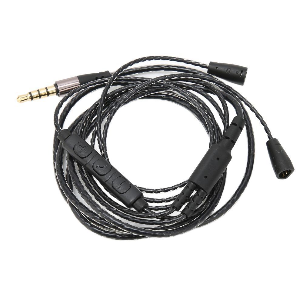 3.5mm Plug Braided Wire Headphone Replacement Cable for IE 8 IE 80 for Laptops