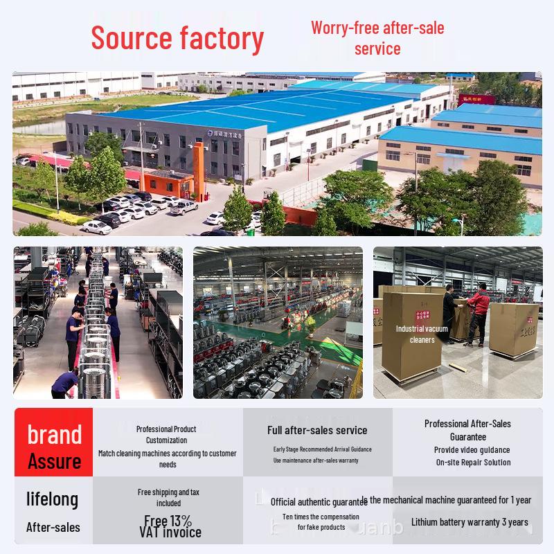 Bosuo High-Power Automatic Industrial Vacuum Cleaner for Dust and Water Suction