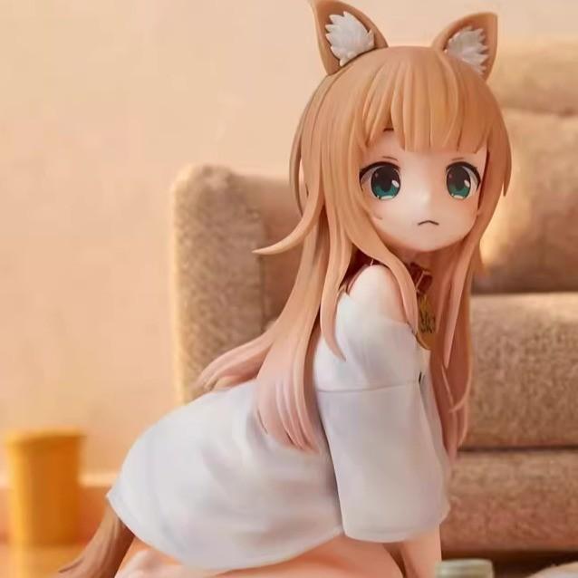 My Cat Is A Cute Girl Collectible Cat Figure For Desk Decor Gift