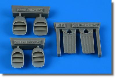Iris Hawker Siddeley Harrier Exhaust Nozzle Plastic Model Parts ARS7386 1/72 AV-8A/GR.1/GR.3/FRS.1 (for Fujimi) (Airplane)