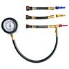 Quick Connection Fuel Pressure Tester Gauge Tools Kit 0-100 PSI with 9.49, 7.89, 6.30 Fuel Line Suitable for More Car RV Engine