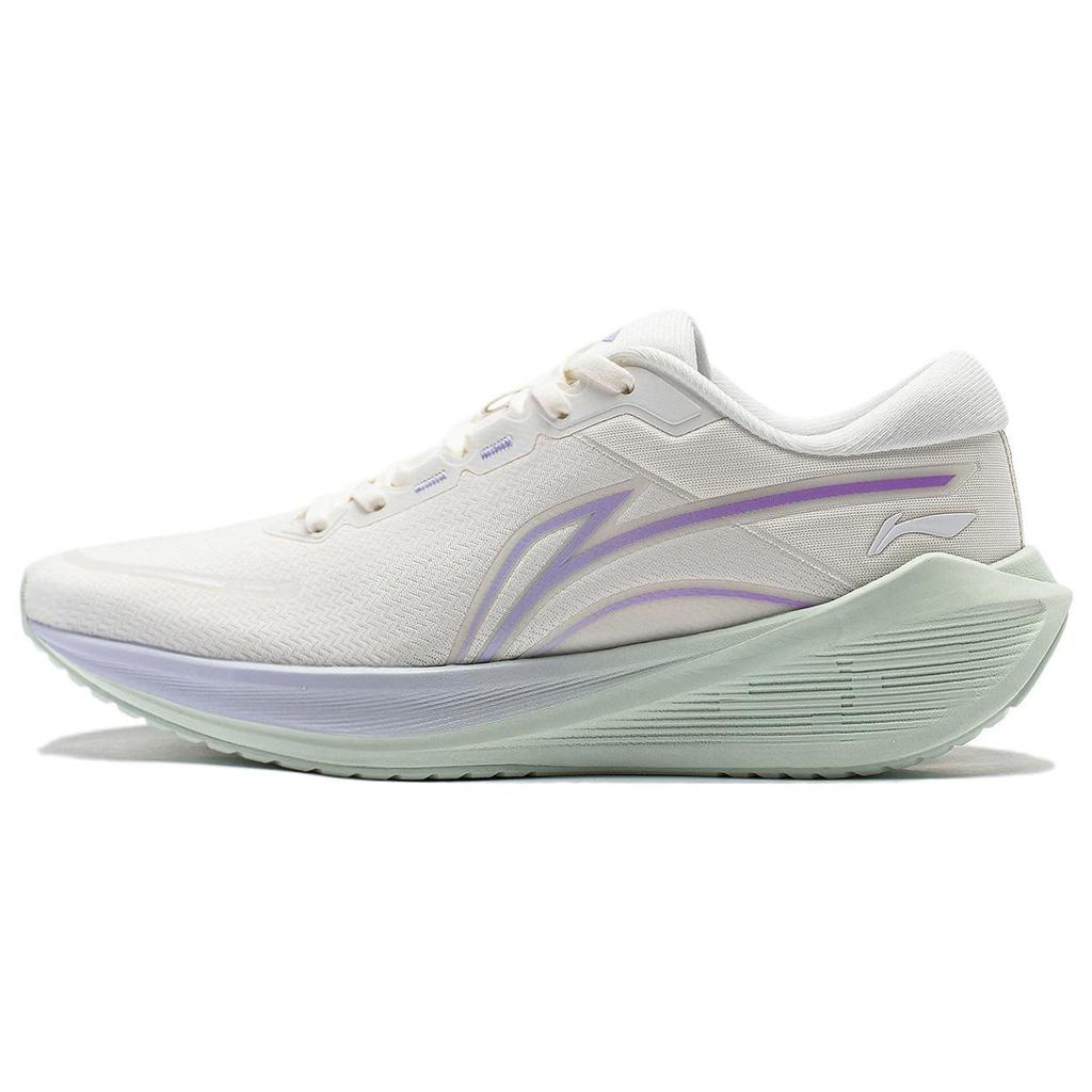 Li Ning Wushi Lite V2 Lightweight High Resilience Shock Absorption Non-Slip Wear-Resistant Low-Top Running Shoes Women Sneaker Off-White ARST054-3