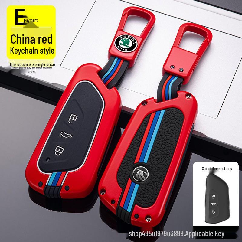 Skoda Key Cover for Octavia, Kodiaq, GT, Kamiq, Superb, and Karoq - Protective Car Key Shell