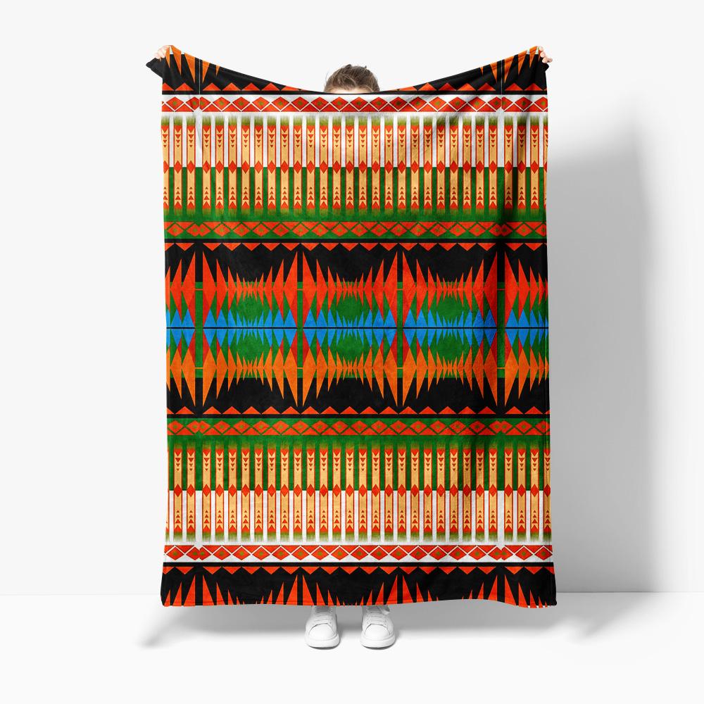 

Colorful Geometric Tribal Aztec Pattern Blanket Throw Sofa Bed Cover for Home Decor Gift 75x100cm