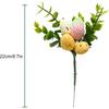 6 Pack Artificial Easter Egg Picks 8.7inch Easter Egg Tree Branches Spring Floral Picks Easter Stems for Spring Party Flower Arrangement Wreath Decor