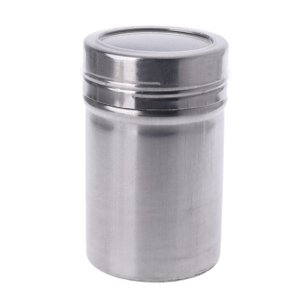 QINGJIANG Pulver Bagger Shaker Edelstahl Mesh Gewürzglas mit Deckel Mehl Salzsieb Schokoladensieb Kaffee für Küche Zuhause Backen BBQ m QINGJIANG Pulver Bagger Shaker Edelstahl Mesh Gewürzglas mit Deckel Mehl Salzsieb Schokoladensieb Kaffee für Küche Zuhause Backen BBQ m