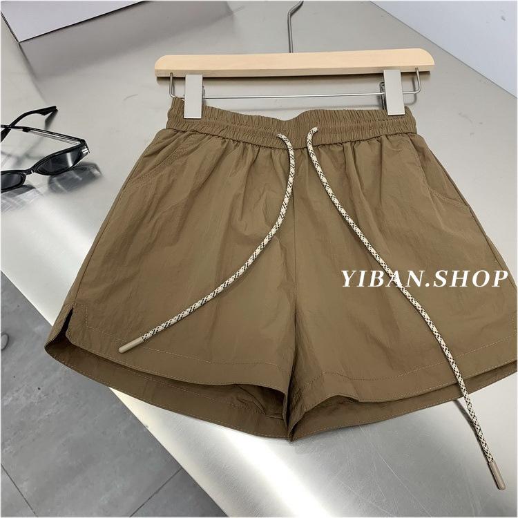 Quick-drying Sports Shorts Women's Summer Small Size Plus Size Loose Elastic High-waisted A-line Slim Casual Pants
