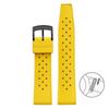 Fluorkautschukarmband, 20 mm, 22 mm, Schnellverschluss, sportlich, wasserdicht, atmungsaktiv, Löcher, FKM-Fluorkautschuk-Ersatzarmband für Männer und Frauen