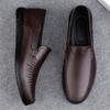 Fashion Genuine Leather Men Casual Shoes Luxury Brand Formal Man Loafers Moccasins Breathable Slip On Flats Handmade Boat Shoes
