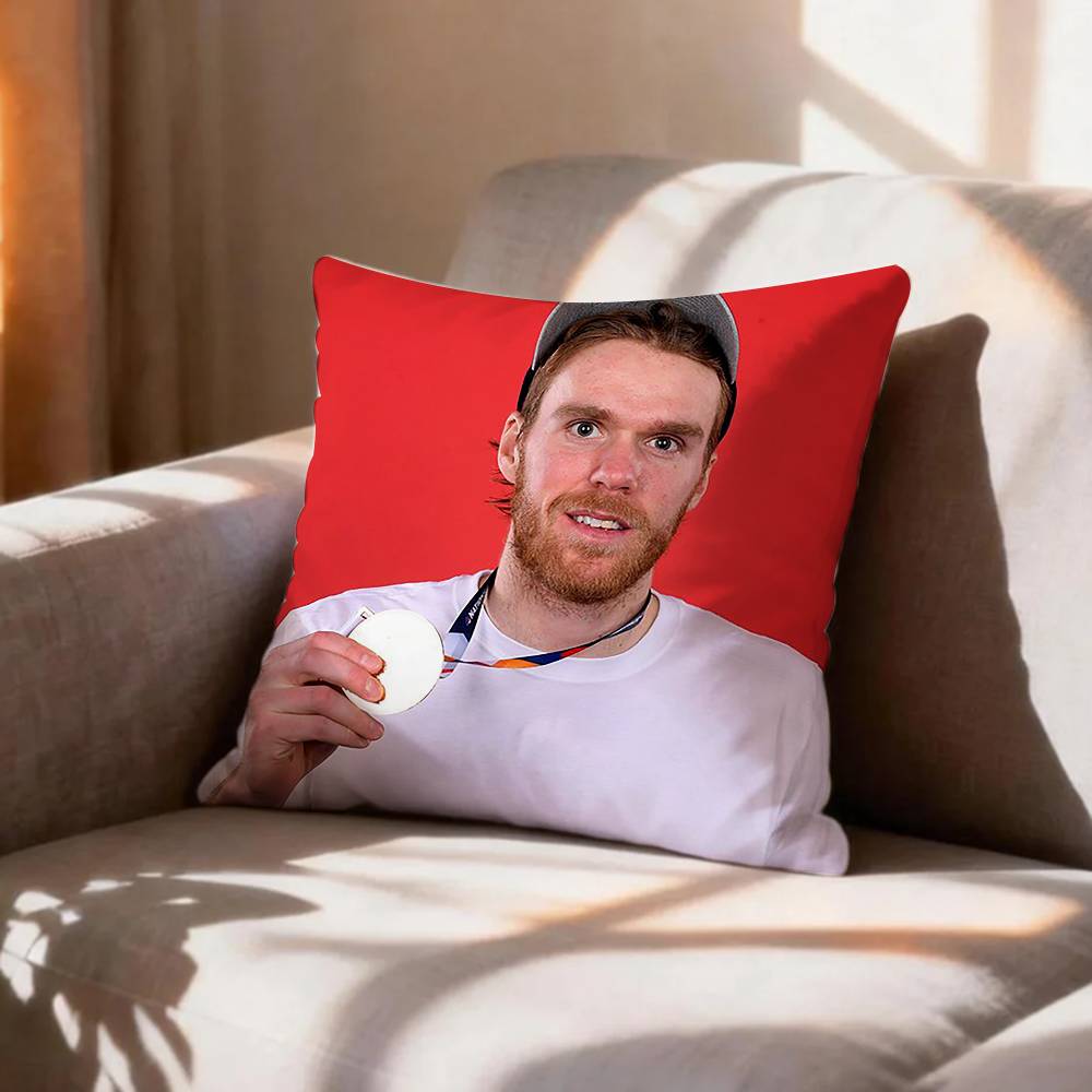 Ice HockeyConnor MMcDavid Pillow Case Pattern Printed Pillowcase For Living Room Sofa Cushion Cover