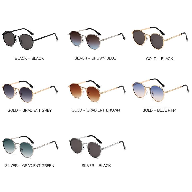 Xiaomi Men Women Vintage Round Metal Sunglasses UV400 Decor Pattern Temple Retro Shades Multi Color For Travel Beach Daily Outdoor 2403
