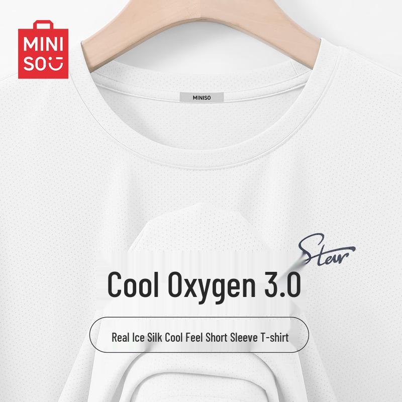 MINISO Men's Ice Silk Cooling Sport T-Shirt