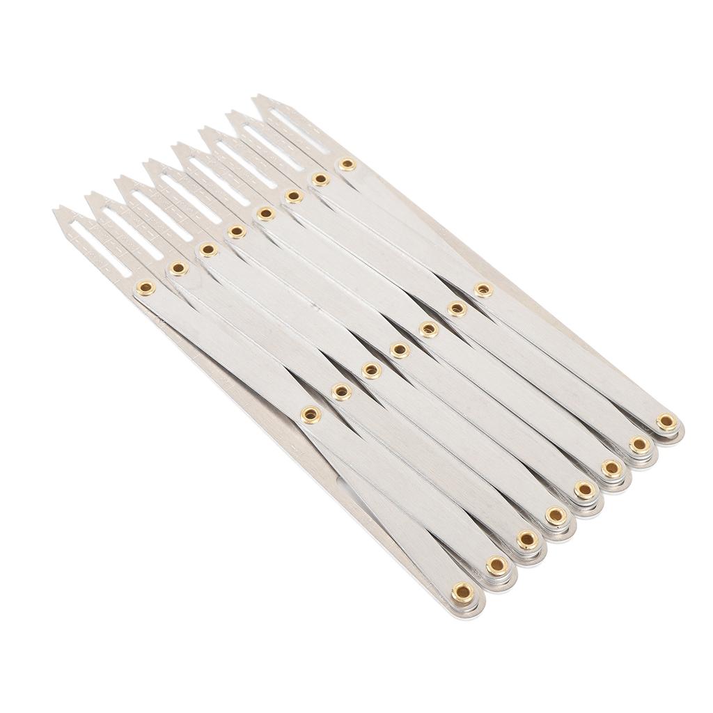 6,3 Zoll Erweiterbarer Aluminium Nähmaß Gleichabstandsteiler Erweiterbares Nähwerkzeug für Knöpfe Falten