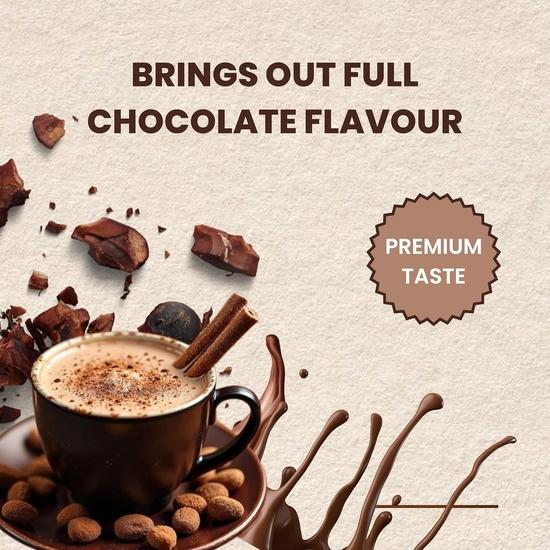 TAWNY Premium Premix Hot Chocolate Powder Made with Premium Cocoa, Easy Instant Chocolate Beverage for Milk or Water (Pack of 3)