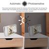 Multifunctional LED Makeup Mirror Desk Clock Automatic Photosensitive Electronic Alarm Home Decoration