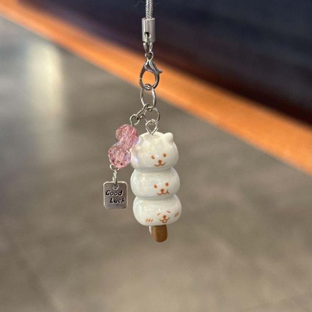 Cute Lucky Leaf Phone Charms Pendant Kawaii Cat Cases For iPhone 17 CCD Camera Airpods Ins Korea New Handmade DIY Accessories