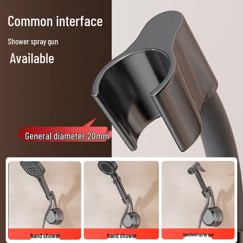 Universal No-Drill Suction Cup Shower Head Holder
