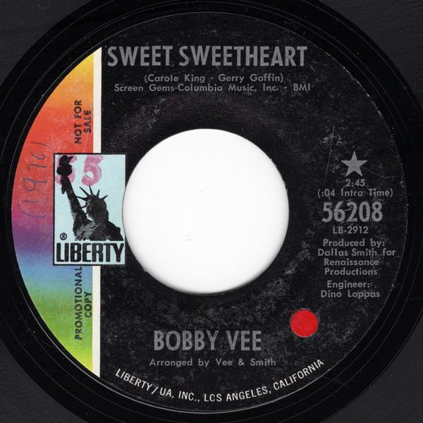 

7inch Record BOBBY VEE Sweet Sweetheart Rock n Roll Mu 56208 LIBERTY 1970 US Rock Used