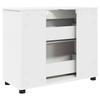 Bathroom Cabinet White 76.5 X 35 X 64 Cm Engineered Wood & Metal