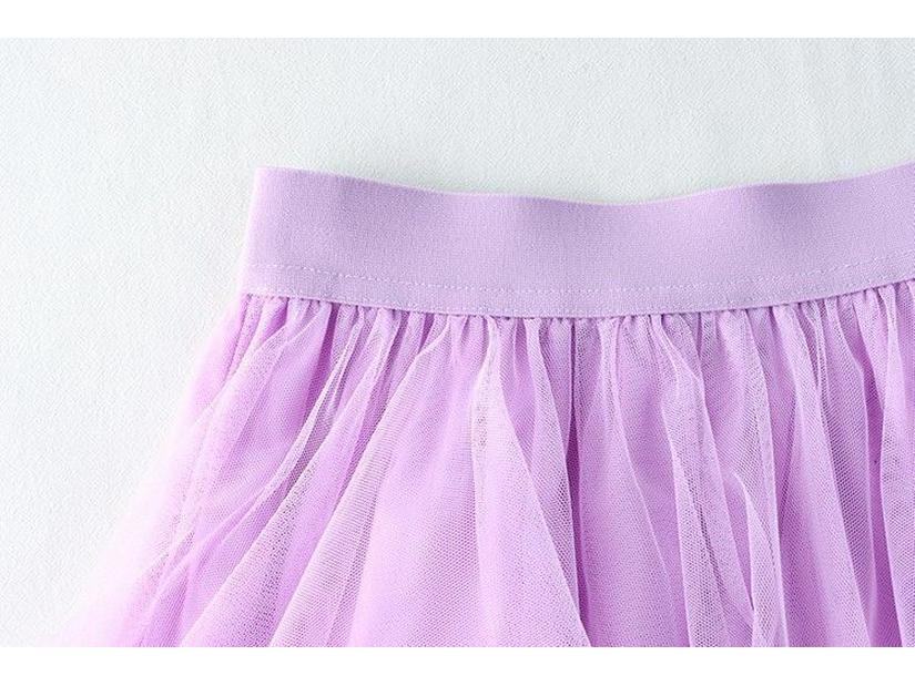 Mushroom Edge Irregular Mesh Midi Tulle Skirt - High Waist Puffy Swing Fairy Skirt