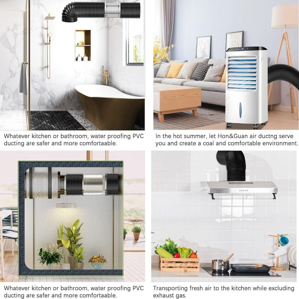 Insulated Dryer Vent Hose Aluminum Foil Exhaust Pipe Professional Air Ducting  Ventilation