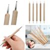 5 Pcs Clay Carving Tool Embossing Pen Dotting Pen with Two Ends Nail Art Pen for Embossing Pattern Clay Sculpting